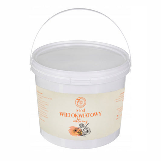 Miód wielokwiatowy wiadro 7kg