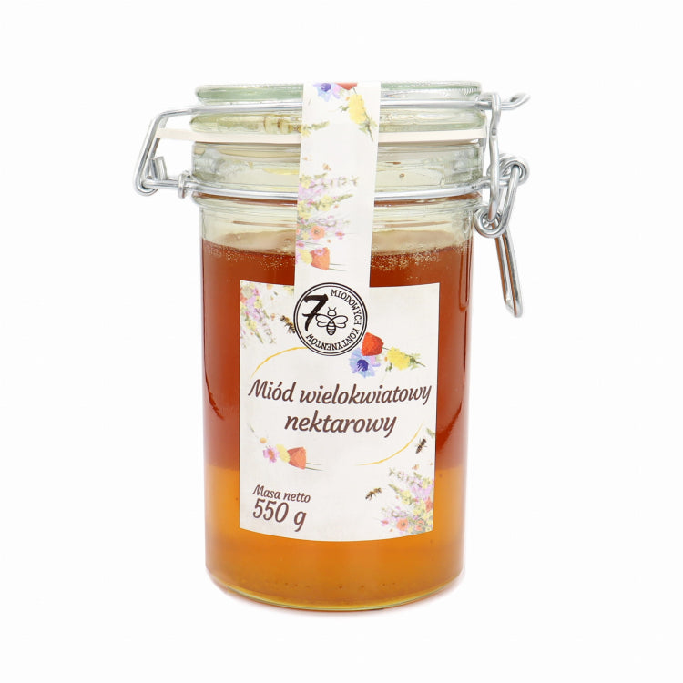 Miód wielokwiatowy z klamrą 550g